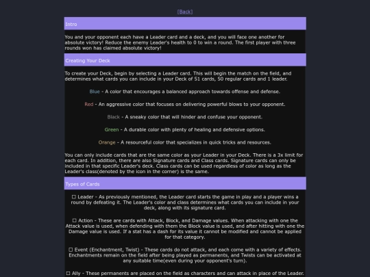rules screenshot