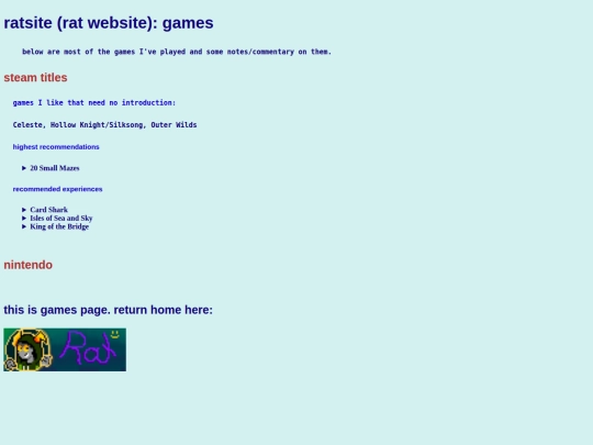 ratgames screenshot