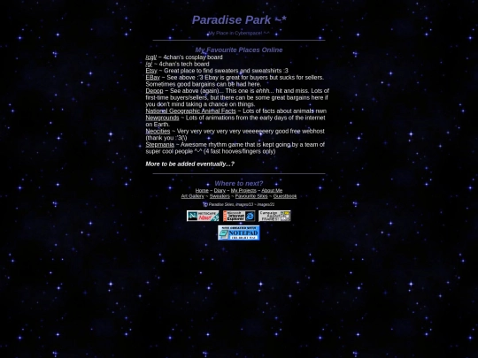 sites screenshot