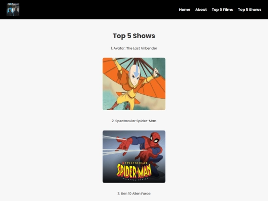 top5shows screenshot