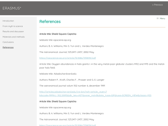 references screenshot
