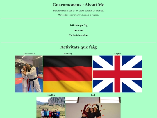 aboutme screenshot