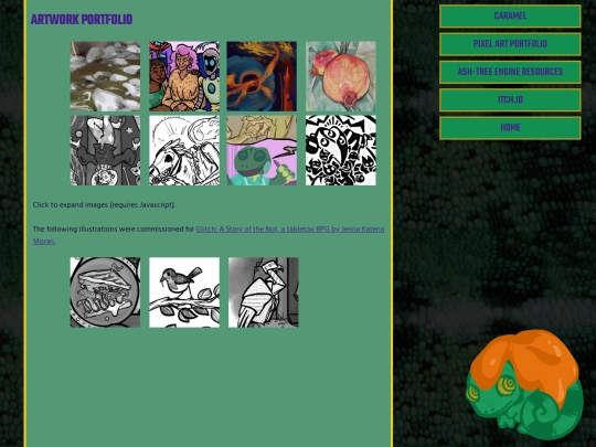 caramel/portfolio screenshot