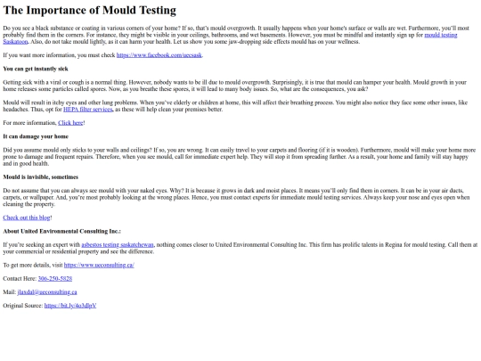 the-importance-of-mould-testing screenshot