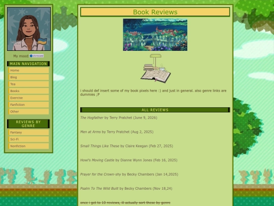 book reviews/mainbook screenshot