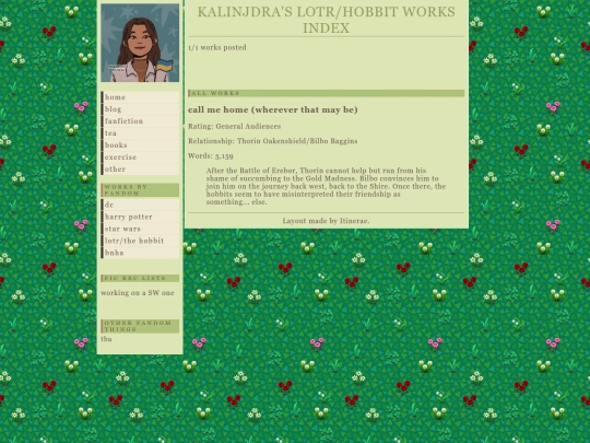 fanfiction/lotr_works screenshot