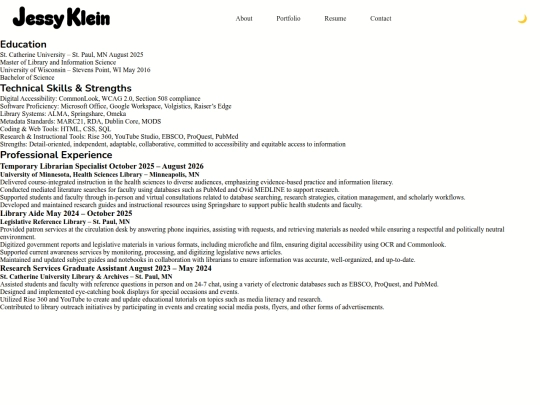 resume screenshot