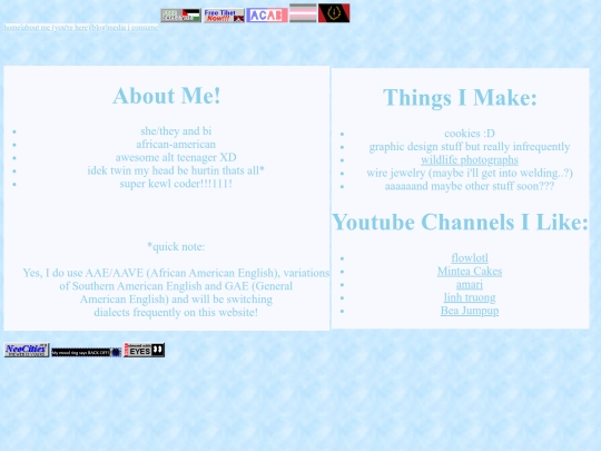 aboutme screenshot