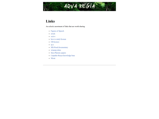 links screenshot