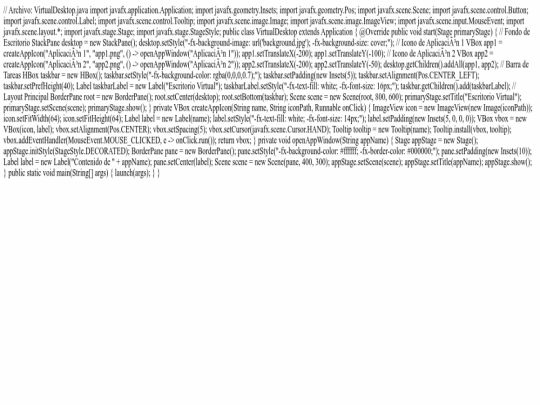 index screenshot