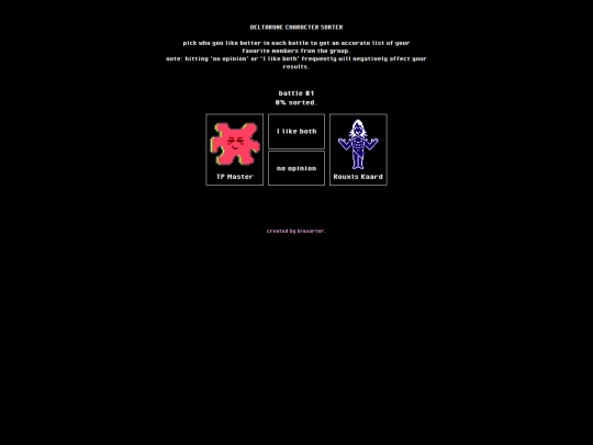 shrines/deltarune/sorter screenshot