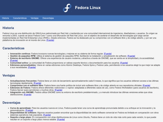 Fedora screenshot