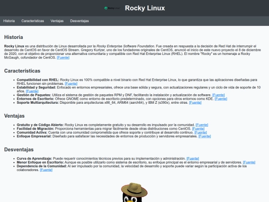 Rocky Linux screenshot