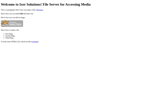 index screenshot