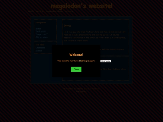 megalodon/about screenshot