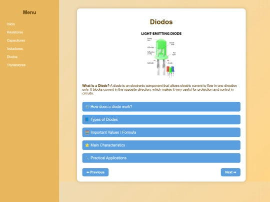 Diodos screenshot