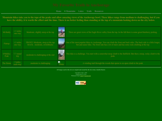 Mountains screenshot