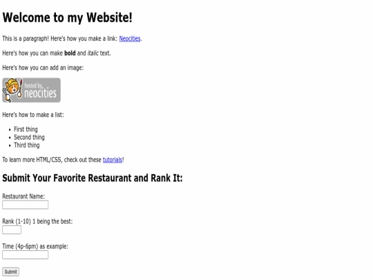 index screenshot
