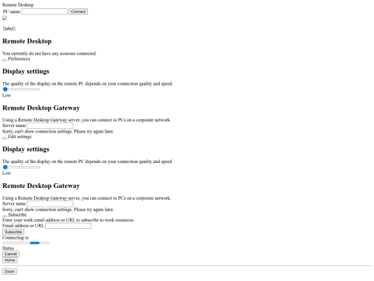 DeveloperLauncher/RemoteDesktop/main screenshot
