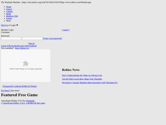NonAIProjects/OldRoblox/Free Games at ROBLOX.com screenshot