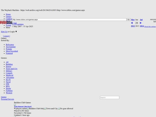 NonAIProjects/OldRoblox/ROBLOX Games - Browse our selection of free online games screenshot
