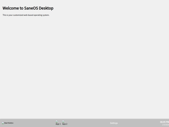 Sane DesktopOS/desktop screenshot