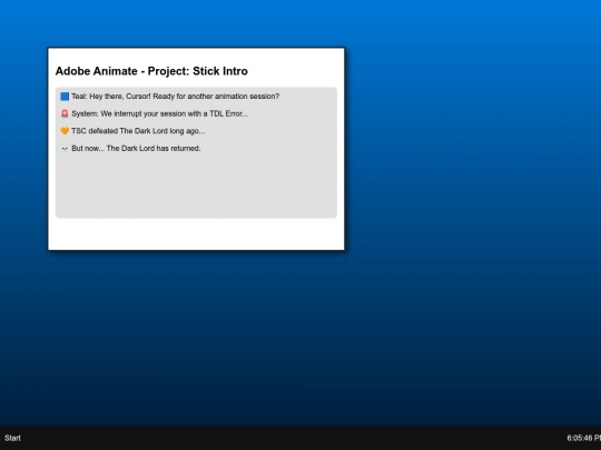 TDL Error screenshot