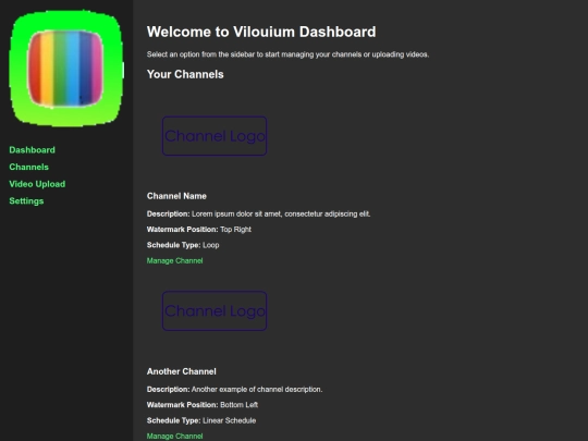Vilouium/dashboard screenshot