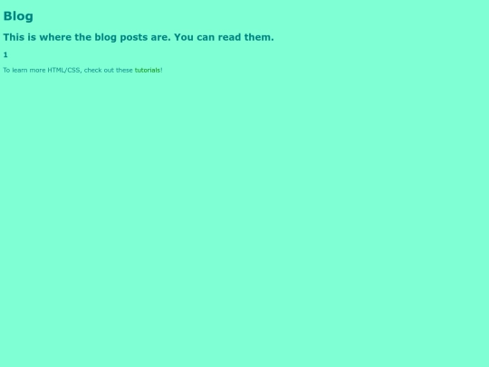 Blog screenshot