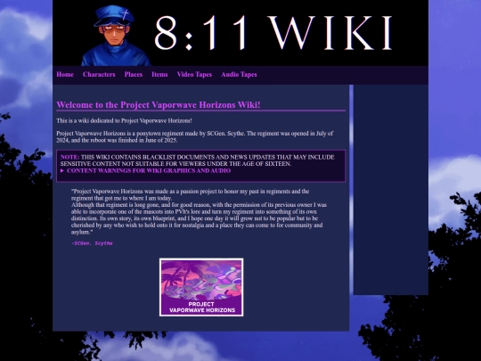 Project Vaporwave Horizons/ProjectVaporwaveHorizons screenshot