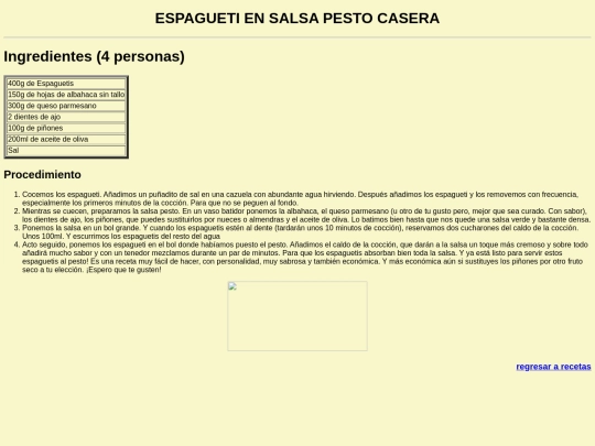 MENU/PESTO screenshot