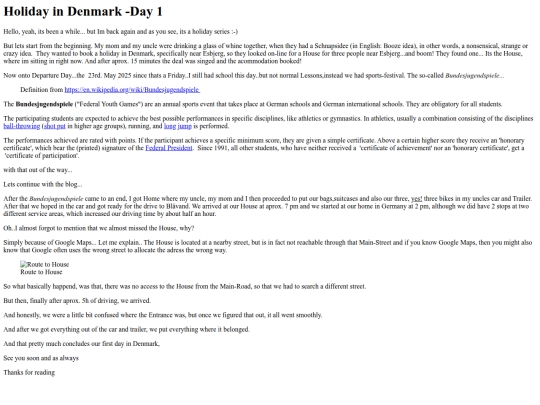 Series/Holiday_in_DEnmark_Day_1 screenshot