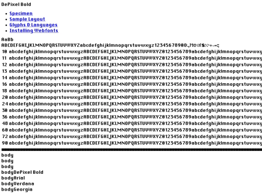 font_files_temp/testfonts/depixelhalbfett-demo screenshot
