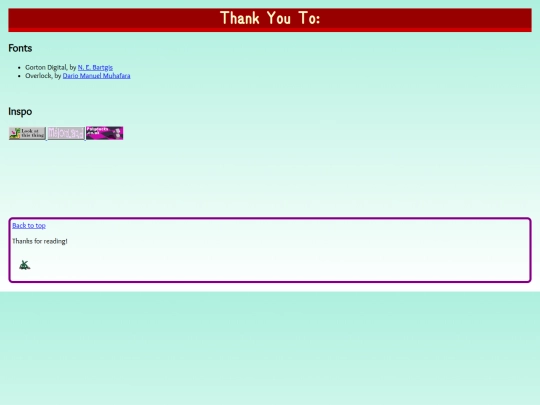 credits screenshot