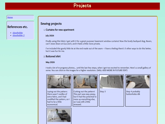 projects screenshot