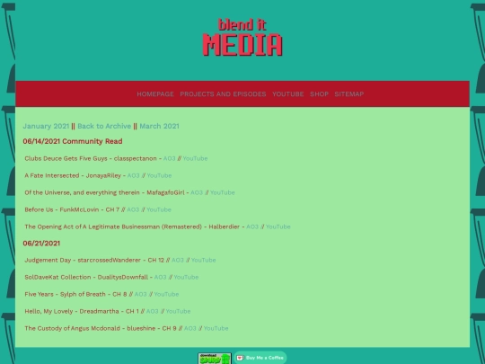ficstreams/june2021 screenshot