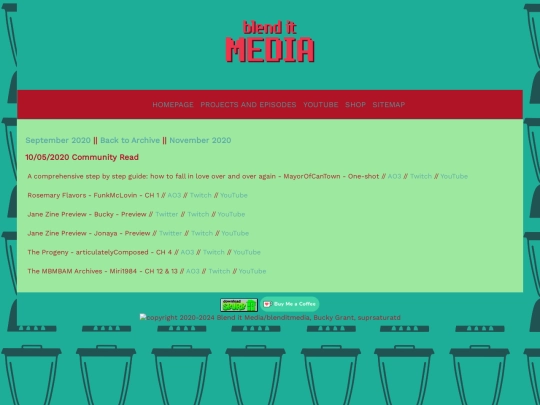 ficstreams/october2020 screenshot