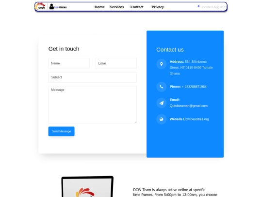 contact screenshot