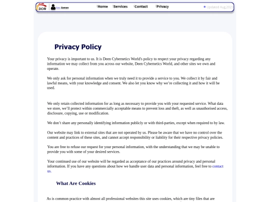 prvacy screenshot
