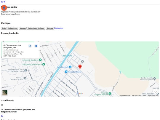 salgados-testes screenshot