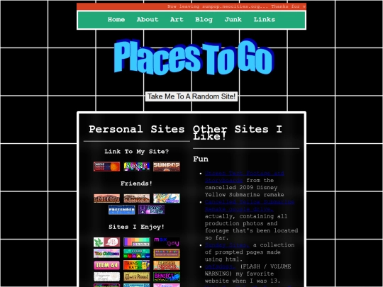 links screenshot