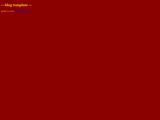 blog/blogtemplate screenshot