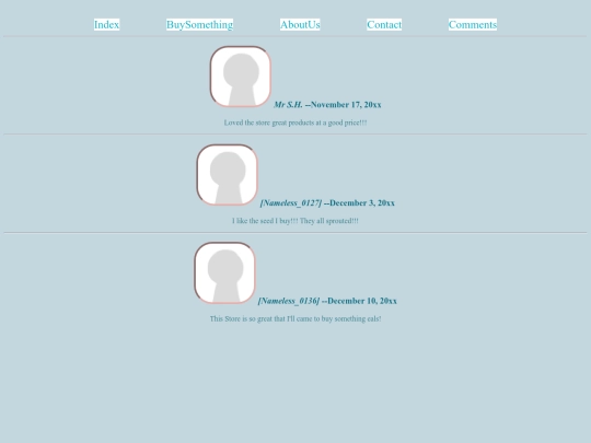 Shop/comments screenshot