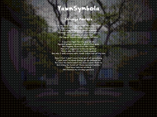 poems/strange-posture screenshot