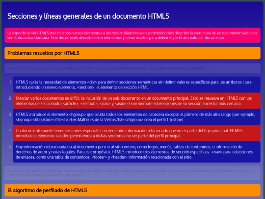 Old/Secciones y lÃ­neas generales de un documento HTML5 screenshot