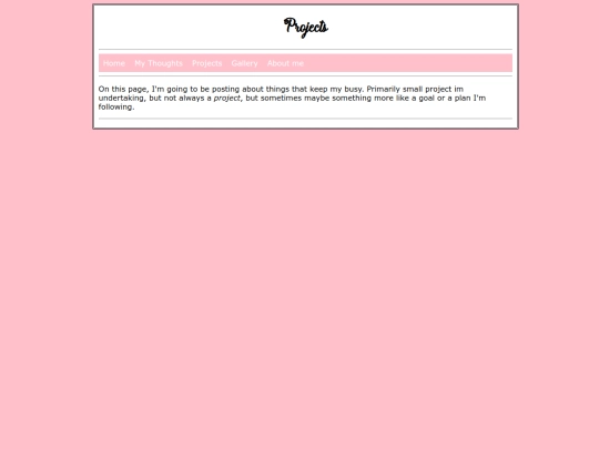 projects screenshot