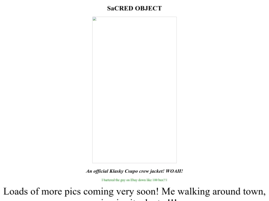 sacredobject screenshot
