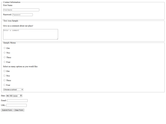 classroom/form screenshot