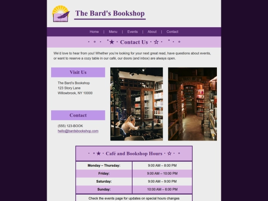 finalproject/contact screenshot