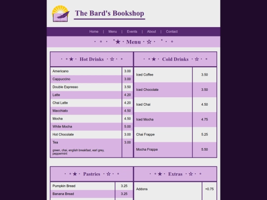 finalproject/menu screenshot